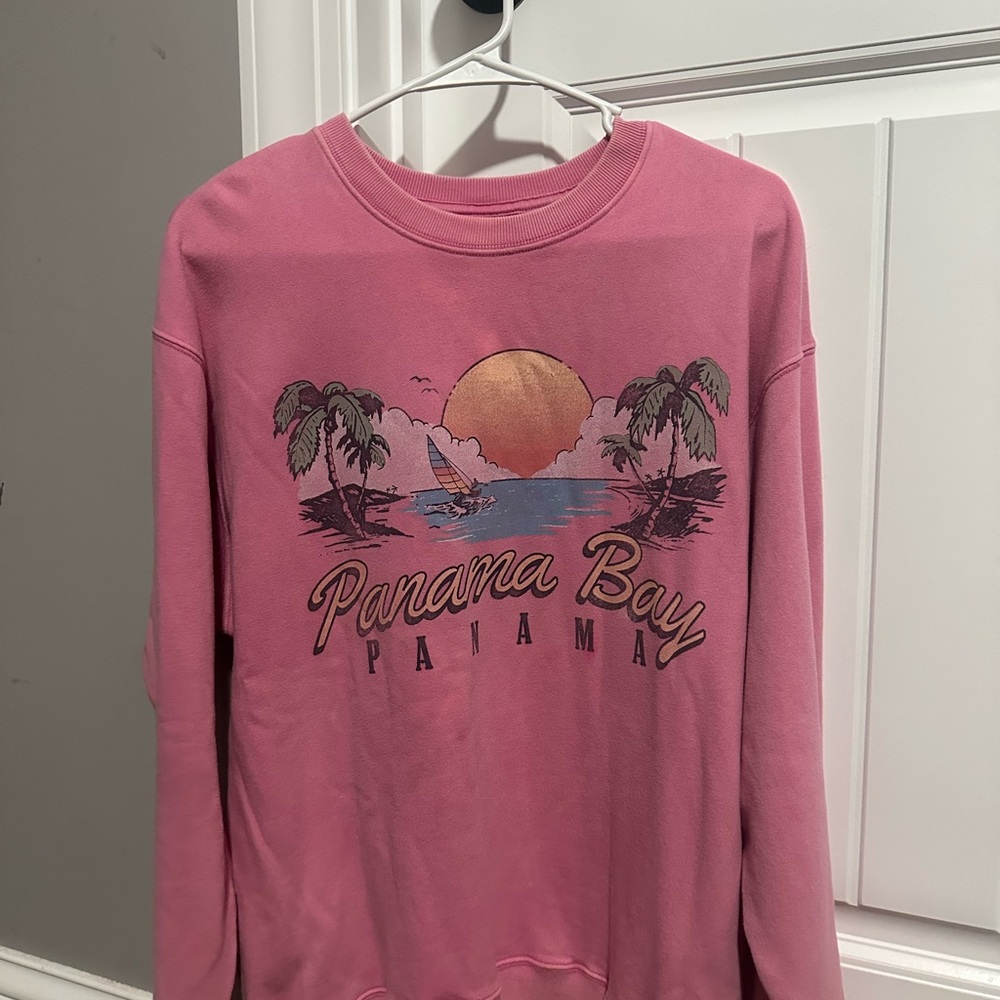 Hollister Pink Graphic Sweatshirt